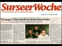Bericht in der Surseer Woche