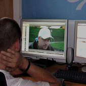 Jonas Gut bei der Arbeit